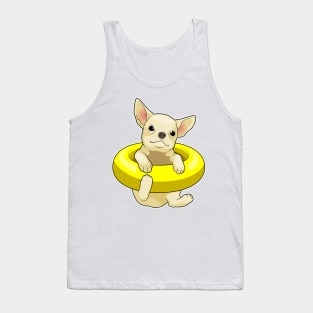 Chihuahua Swimming Lifebuoy Tank Top